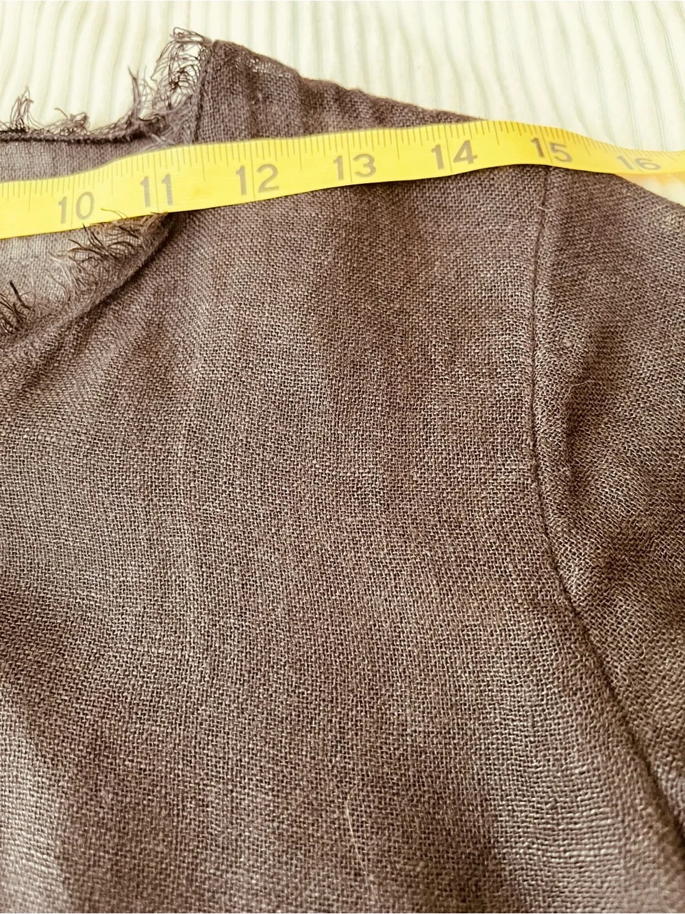Eileen Fisher Sheer Linen Button -Front Black/Brown Blouse. - Picture 10 of 14